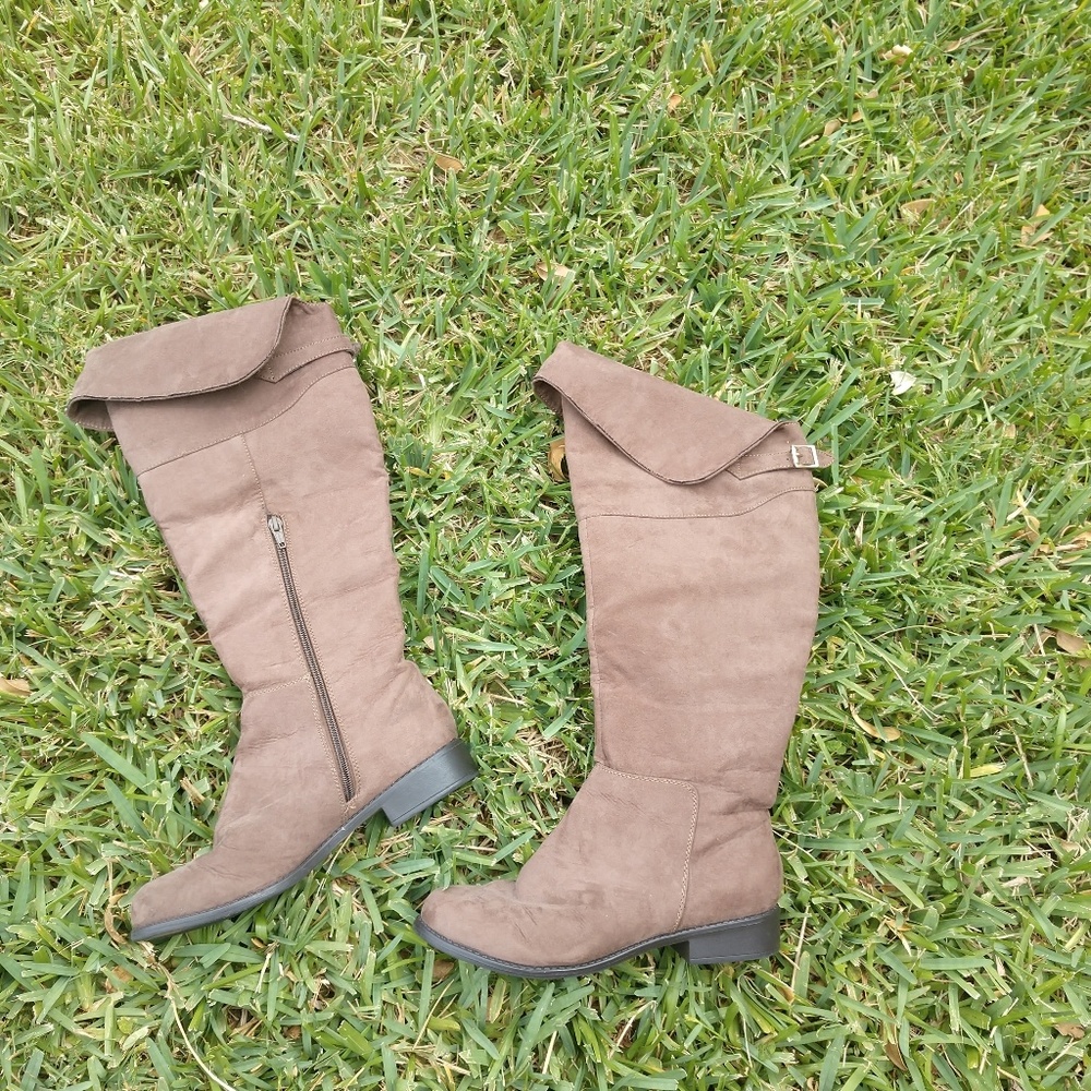 Brown Suede Boots